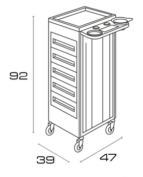 Arbeitsboy CHARIOT B weiss o. schwarz